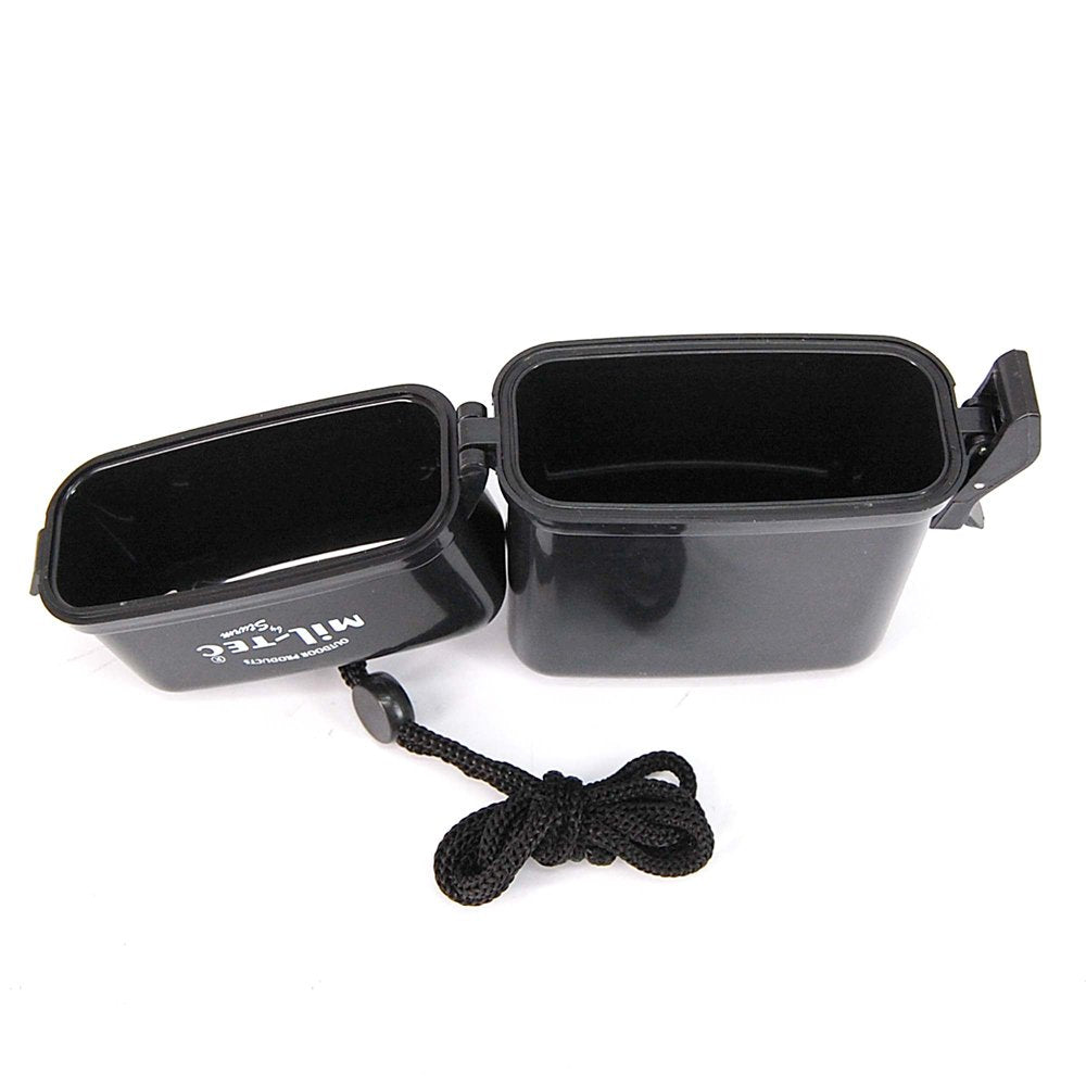 Mil-Tec Waterproof Box with Neck Strap Black