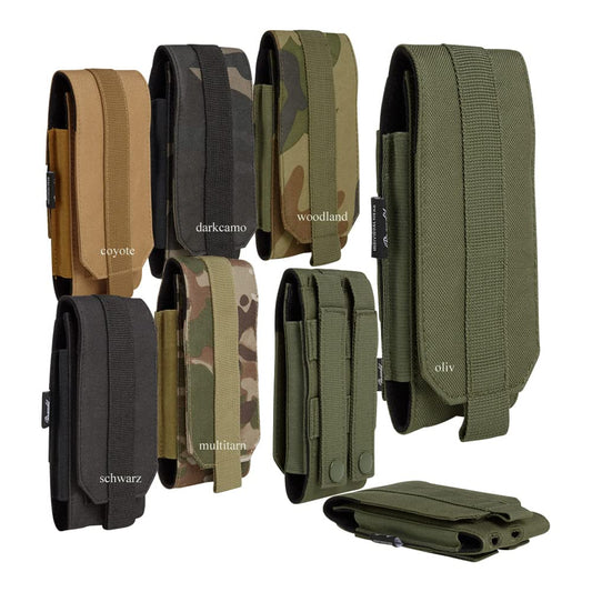 Brandit Molle Phone Pouch and Mobile Phone Case in Various Sizes and Many (Camouflage) Colours with Molle System