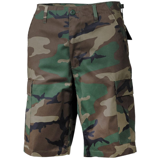MFH Men's US BDU Bermuda Shorts Woodland Size M