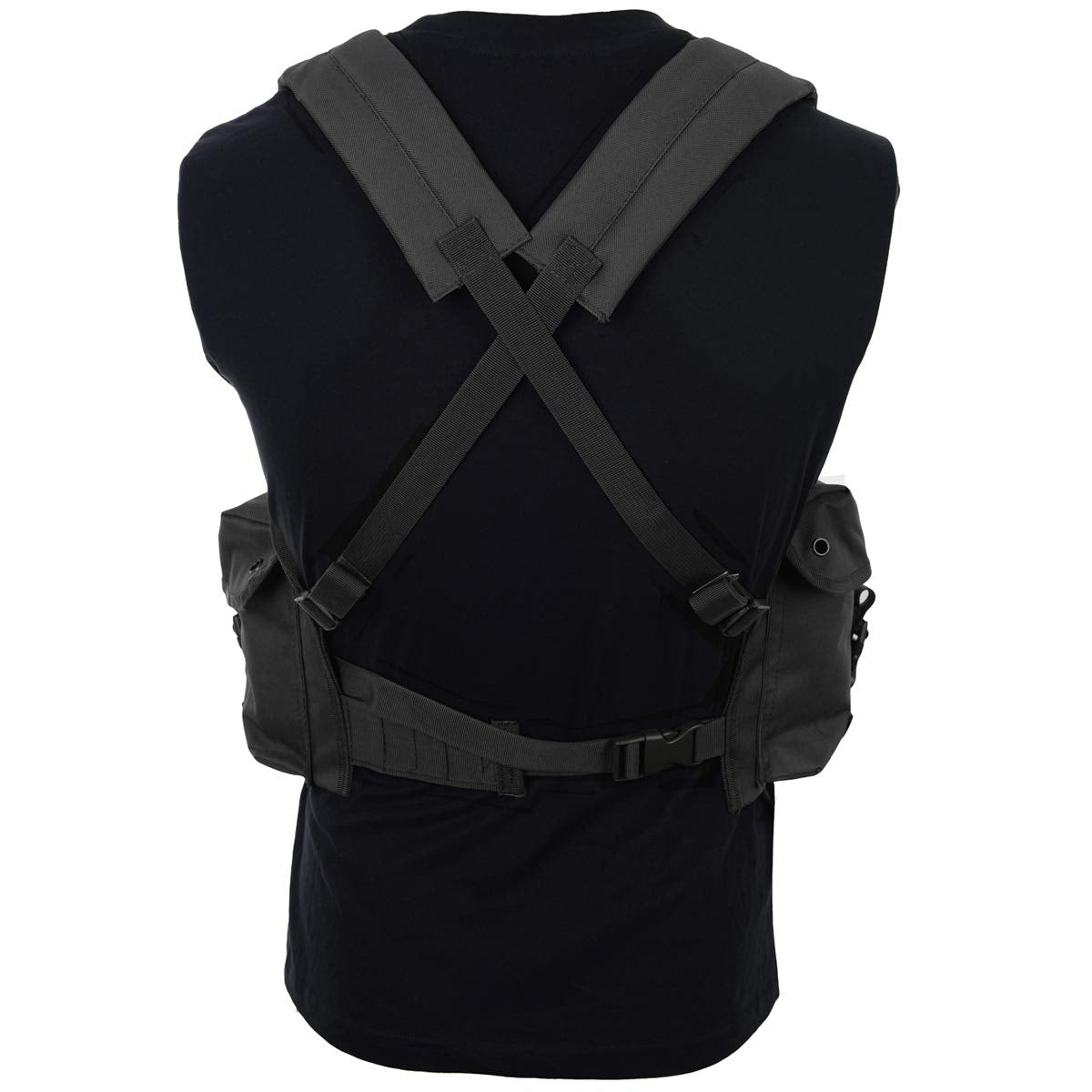 Airsoft Mag Pouches Carrier Vest Chest Rig Tactical Military Army Black