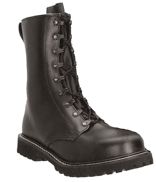 Mil-Tec Men’s Retro Combat Boots Black Leather Tactical Military