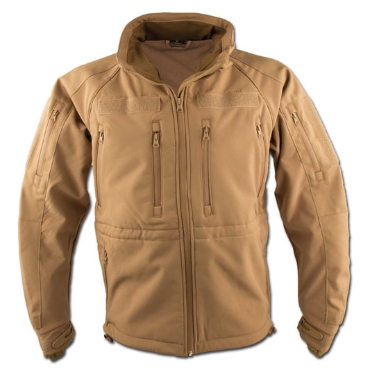 MIL-TEC Softshell Plus Jacket - Men's, Coyote, Large, 10859005-904