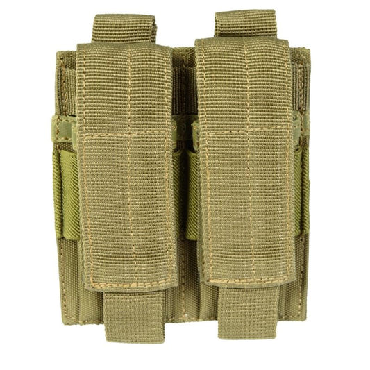 Mil-Tec Double Pistol Magazine Pouch Coyote