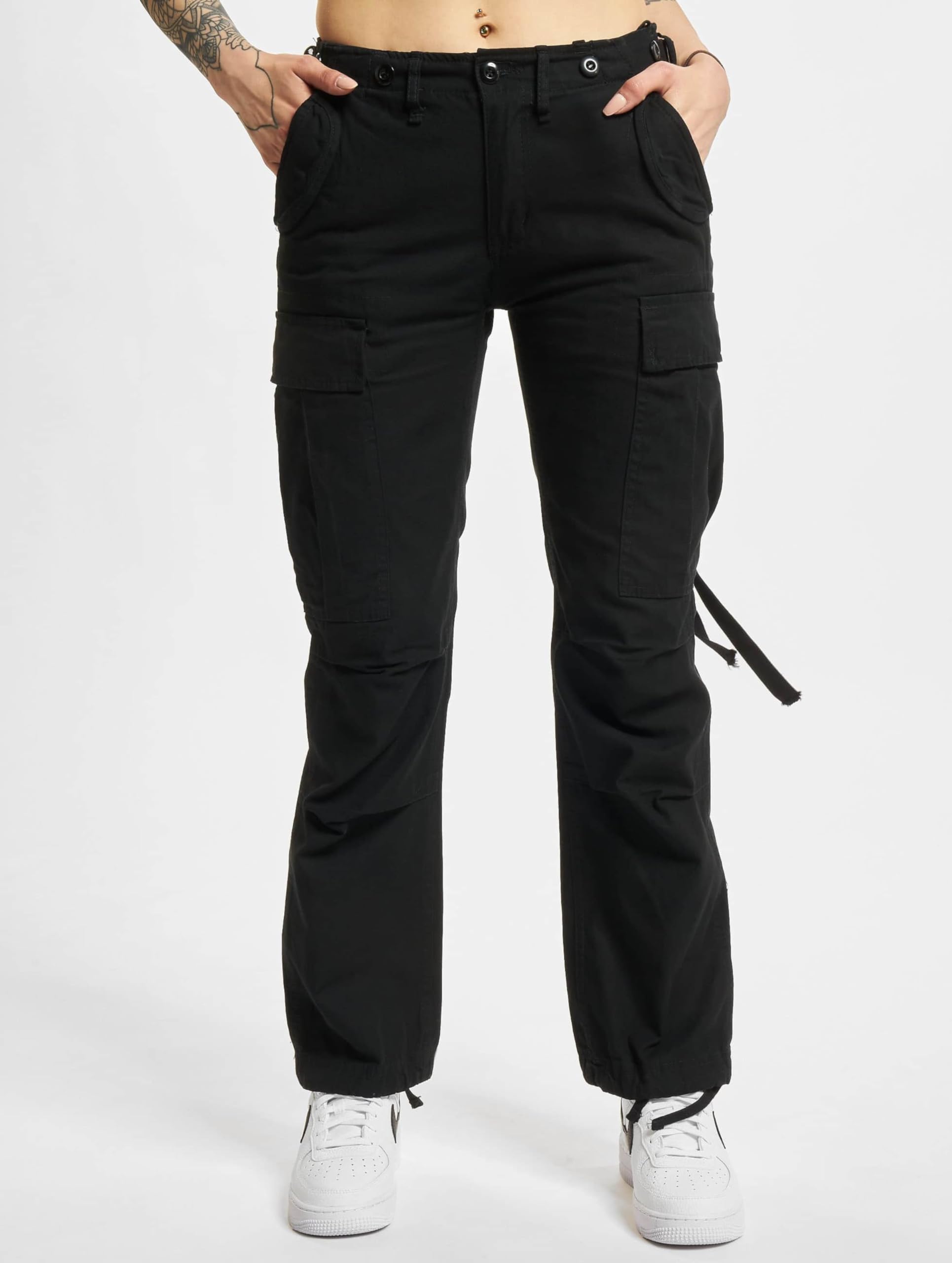 Brandit Women’s M65 Pants Black Size 33 – Military Cargo Trousers