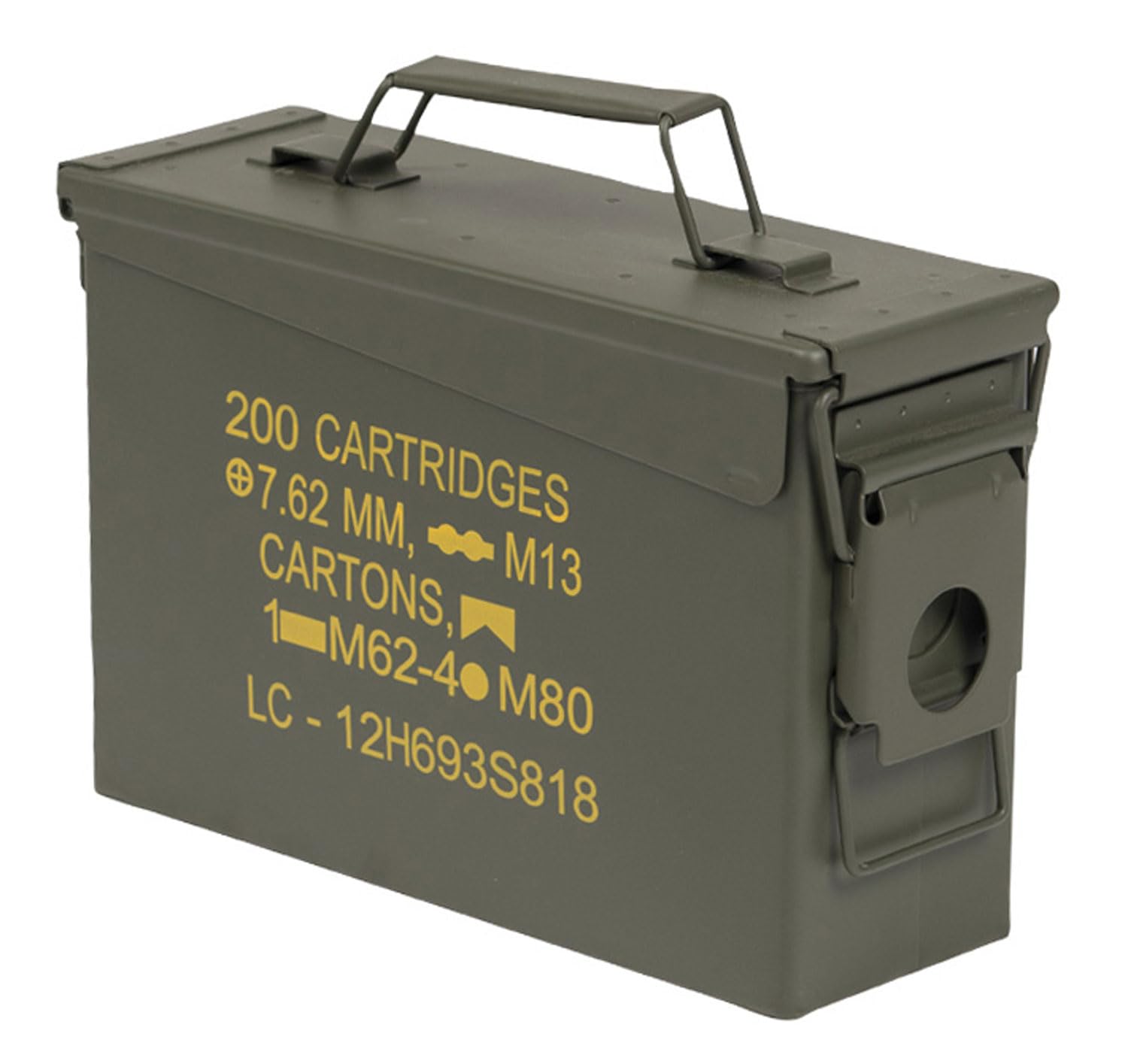 Ammo Box Steel M19A1 Cal .30 – Military Surplus Ammunition Case