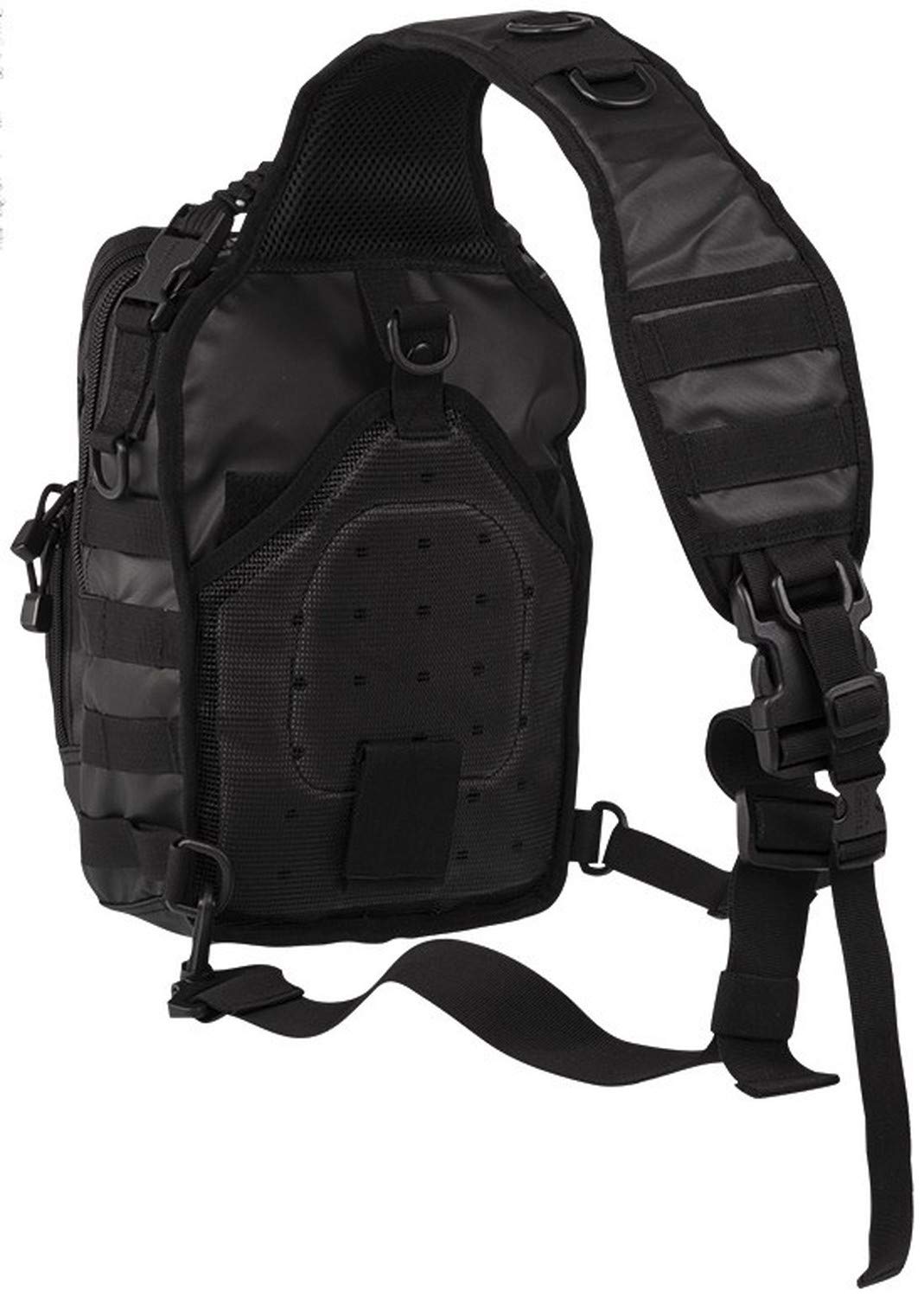Mil-Tec One Strap Assault Pack Small – Tactical Black Sling Backpack