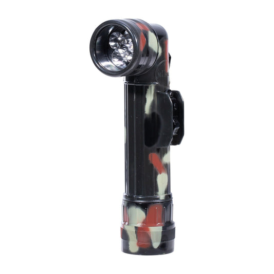 Mil-Tec Flecktarn TL-122 Splash Proof Shock Resistant Field Torch - Large
