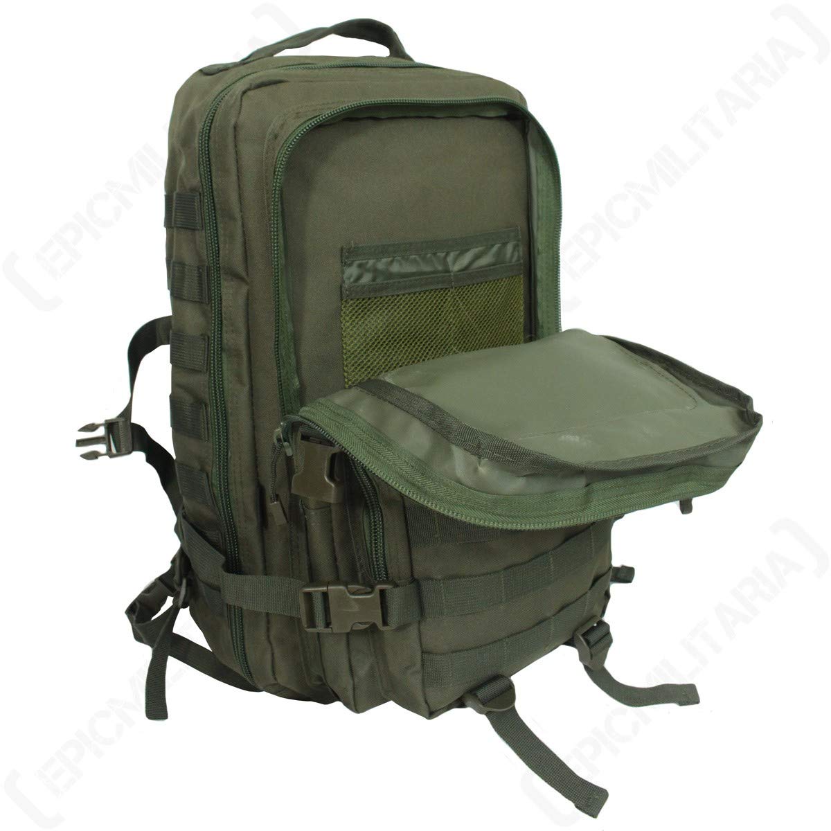 Mil-Tec Single Strap Assault Pack Olive Drab 29L – Tactical Sling Army Backpack