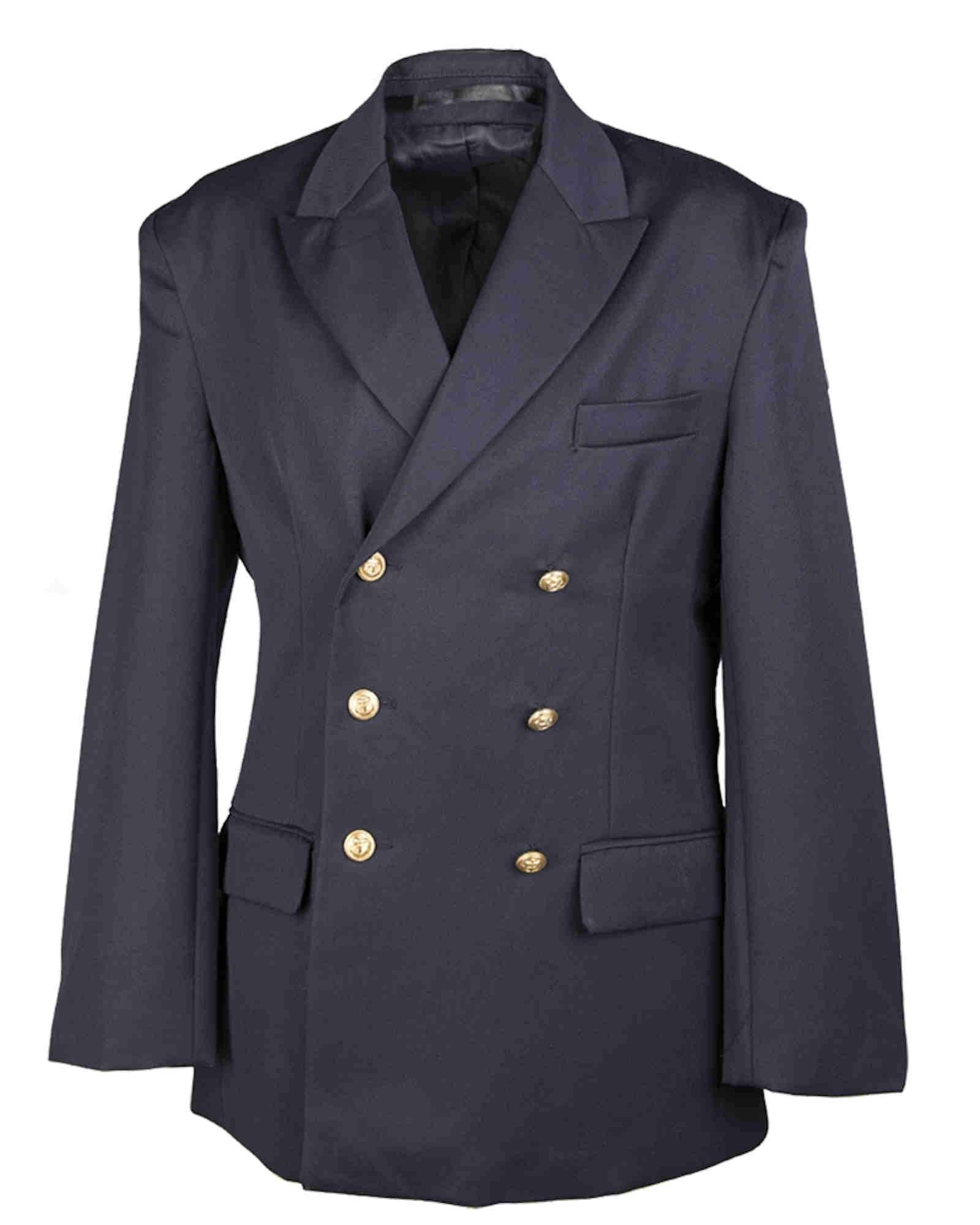 Mil-Tec Men’s Blazer Dark Blue Classic Cotton Military Style Jacket L