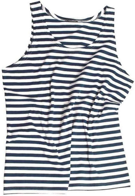 Mil-Tec Striped Sailor Tank Top - Men's, Blue/White, Large, 11005000-904