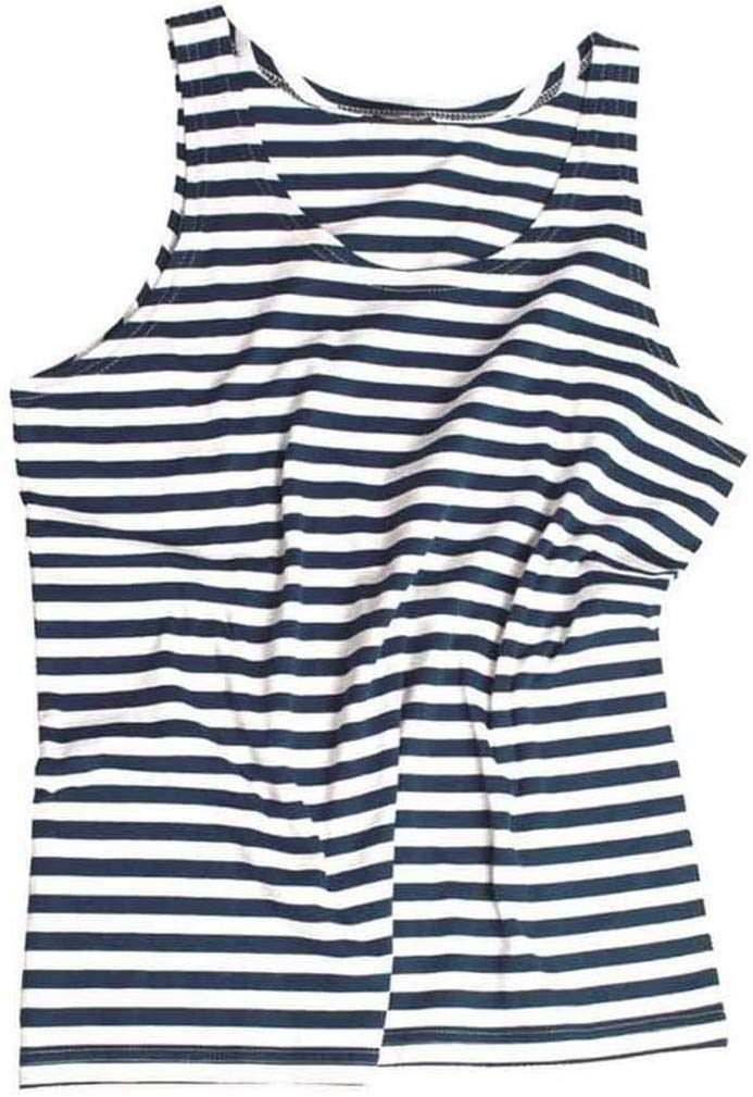 Mil-Tec Striped Sailor Tank Top - Men's, Blue/White, 3XL, 11005000-907