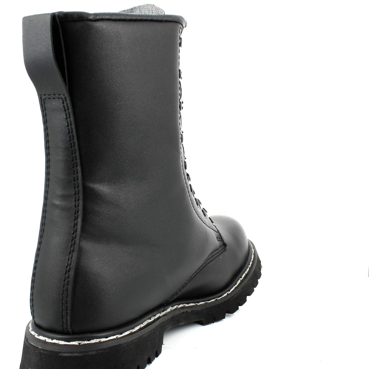 Mil-Tec Para Leather Boots with Toe Cap Black