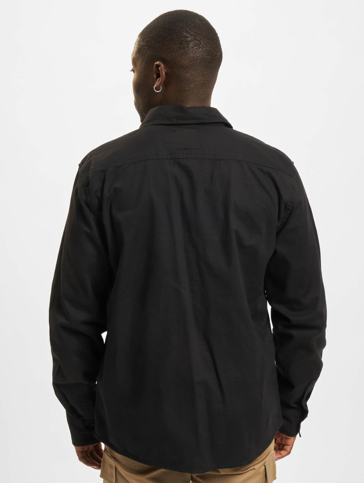 Brandit Flannel Shirt Long Sleeve Black