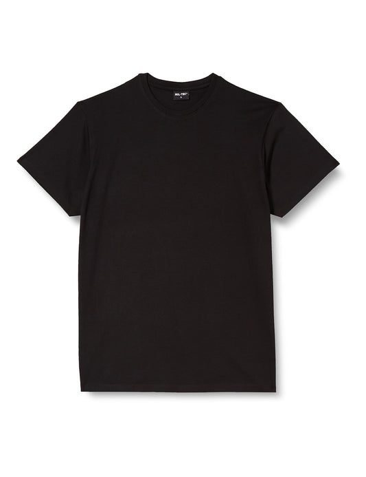 Plain US BDU Style T-Shirt in Black, Olive Green or Coyote Khaki (3XL, Black)