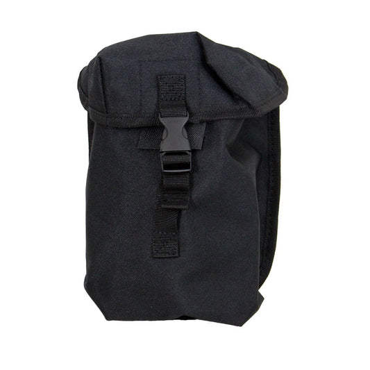 Military Canteen Pouch British Army Style MOLLE Webbing Airsoft Hydration Black
