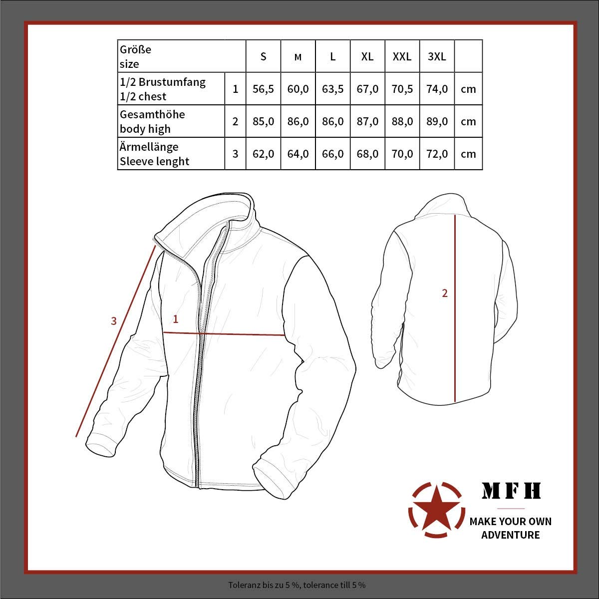 MFH BW Combat Jacket Long – Flecktarn German Army Camo