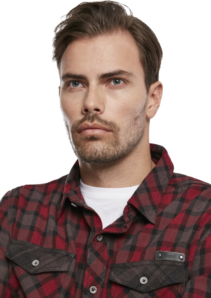 Brandit Men's Checkshirt Duncan Red/Brown size S