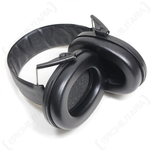 Mil-Tec Protective Earmuffs – Black Folding Hearing Protection