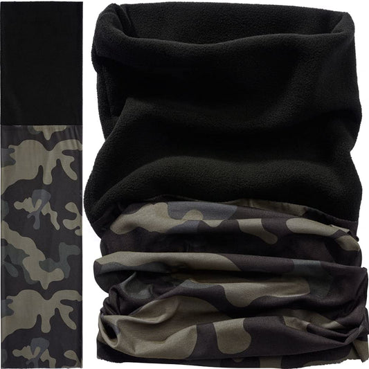 Brandit Multifunctional Neck Gaiter Fleece Dark Camo – Warm Winter Scarf