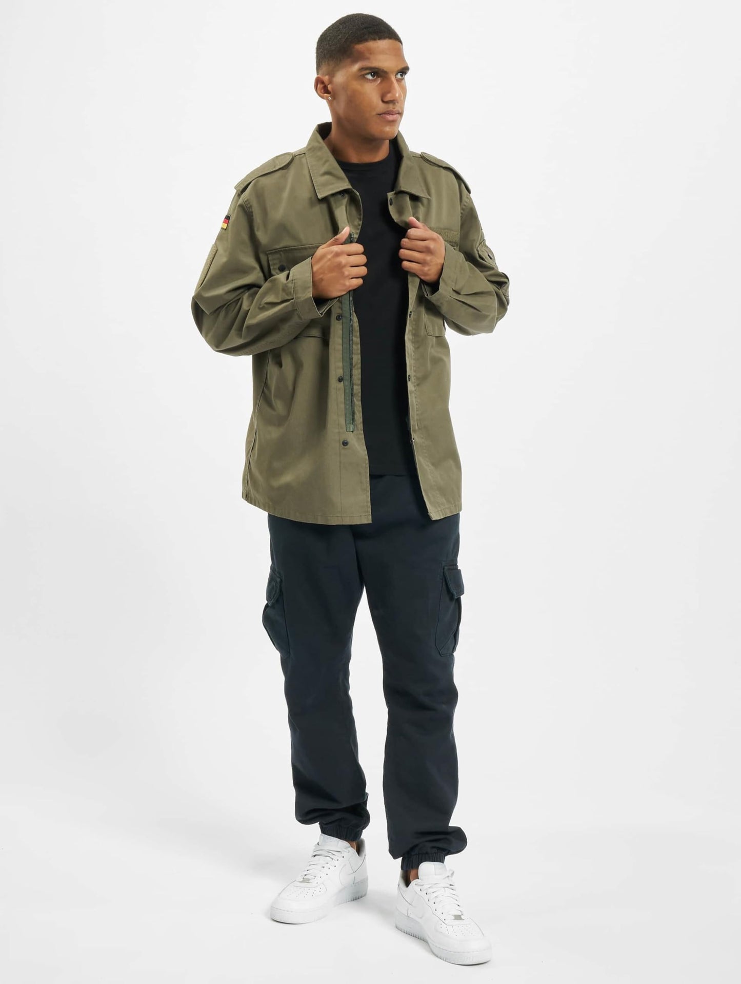 Brandit Men’s BW Field Tunic Olive 4XL – Military Style Lightweight Jacket