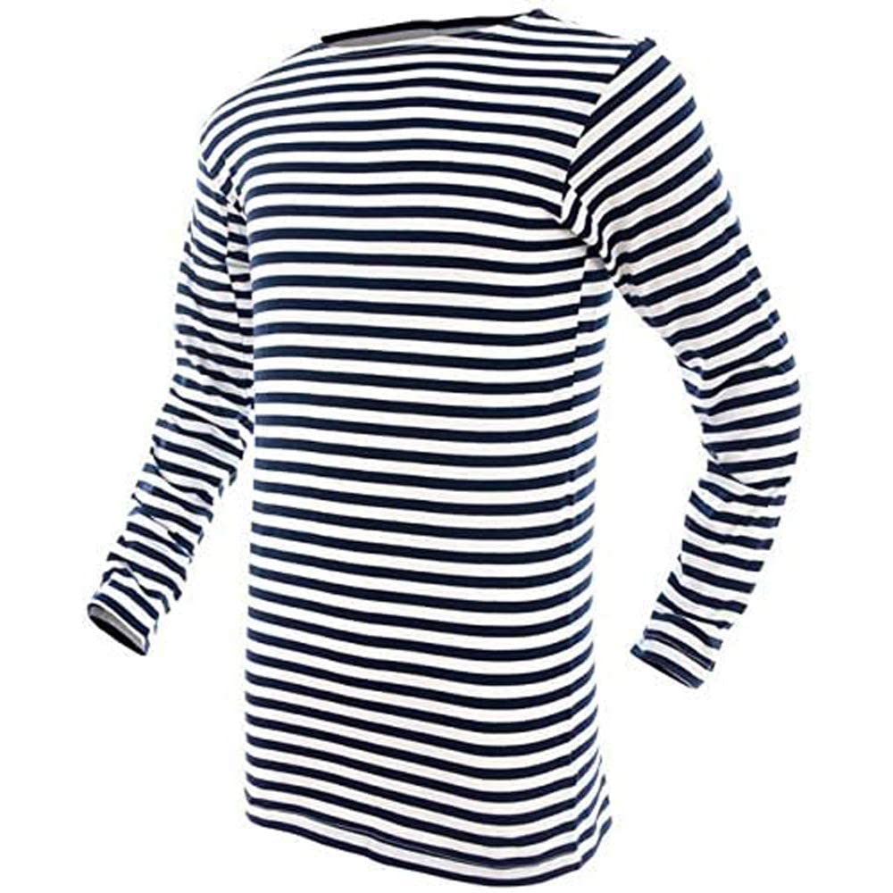 Mil-Tec Striped Summer Sweater Blue White Cotton Navy Pullover 3XL