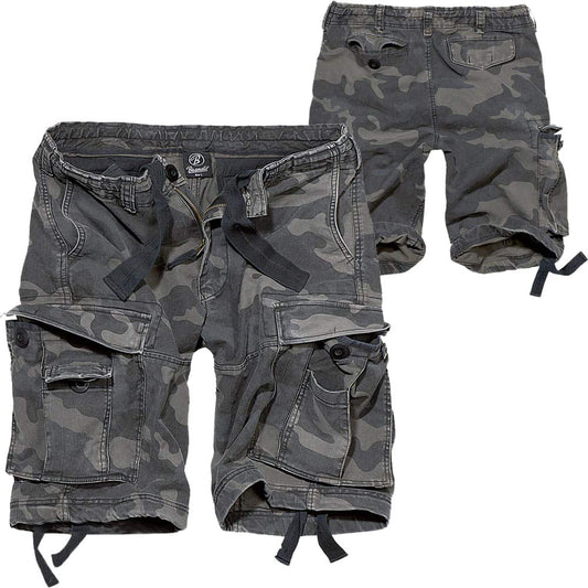 Brandit Cargo Shorts Vintage Classic 2002, Color:darkcamo, Size:XXL