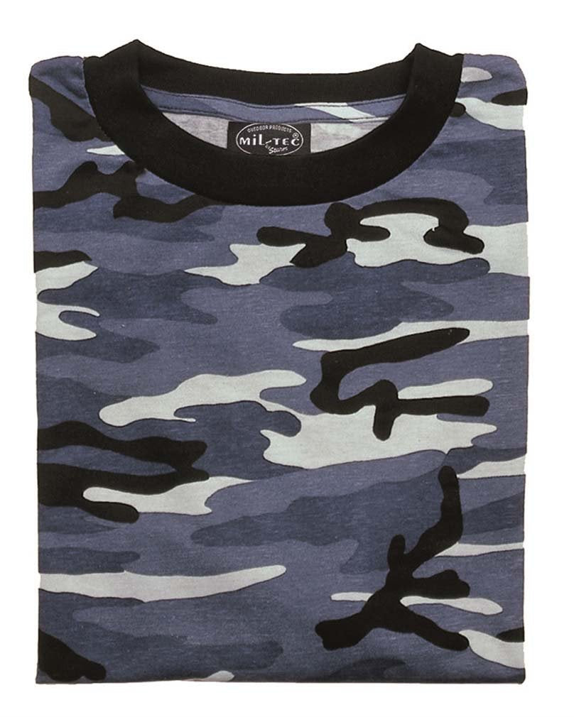 Swedish M90 Splinter Camo T-Shirt Cotton Crew Neck Military Style S