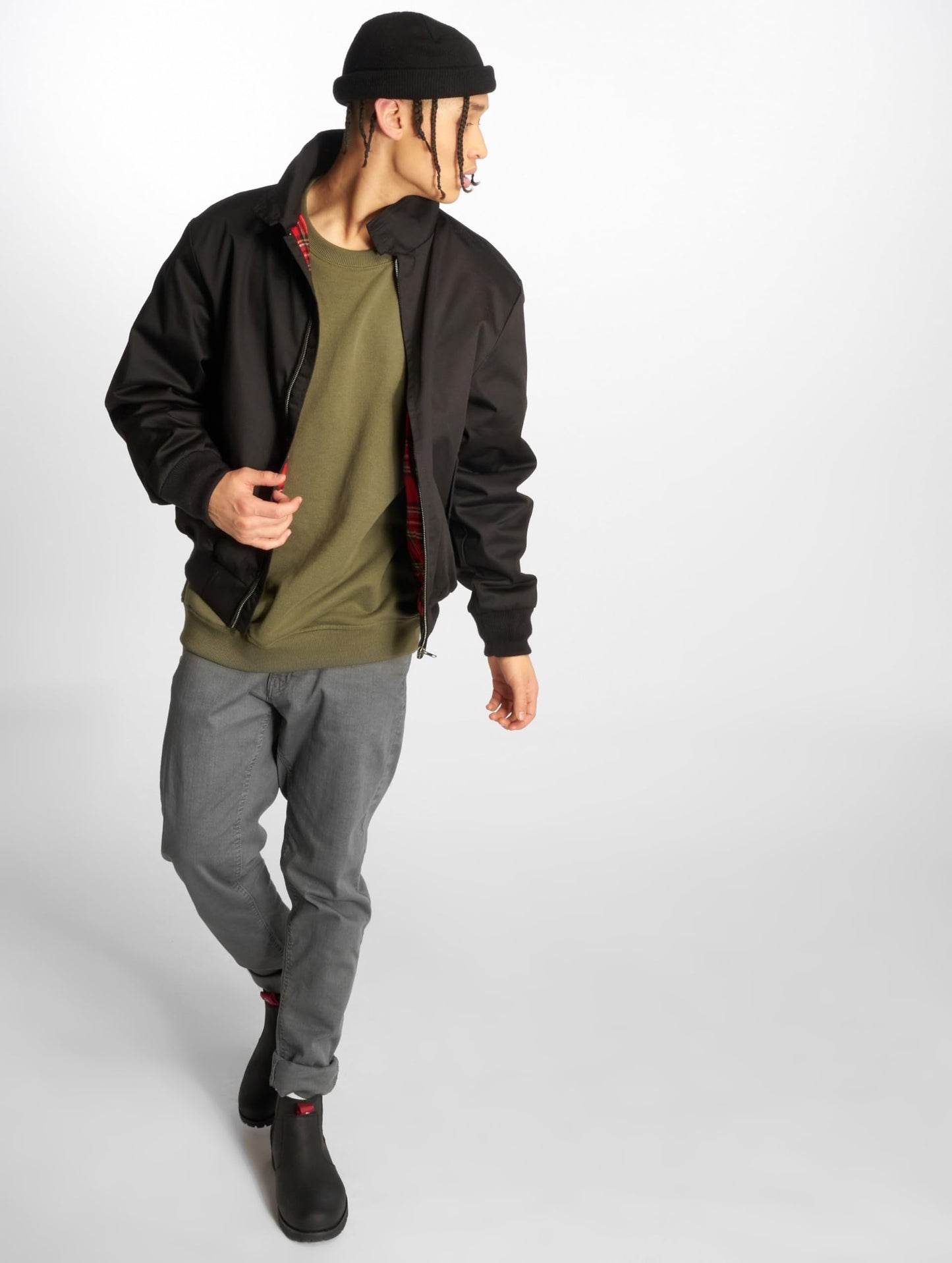 Brandit Men’s Lord Canterbury Jacket Black – Classic Harrington Style XXL