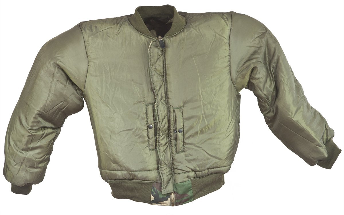 Mil-Tec Men’s MA-1 Flight Jacket – Olive Green Bomber (Size XXL)