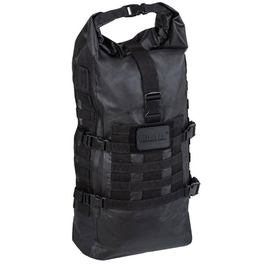 Mil-Tec Unisex 30L Tactical Seals Dry Bag - Waterproof Outdoor MOLLE Backpack with Adjustable Shoulder Straps & Padded Back