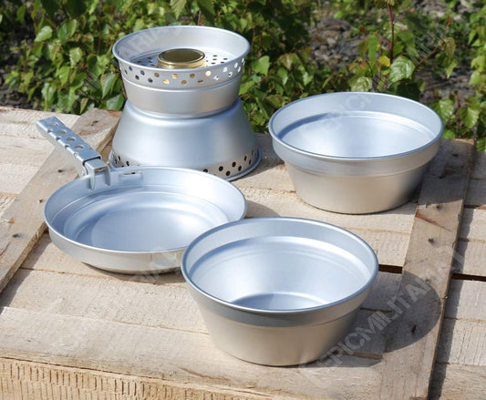 Mil-Tec Cooking Set Olive – Outdoor Camping Cookware Kit
