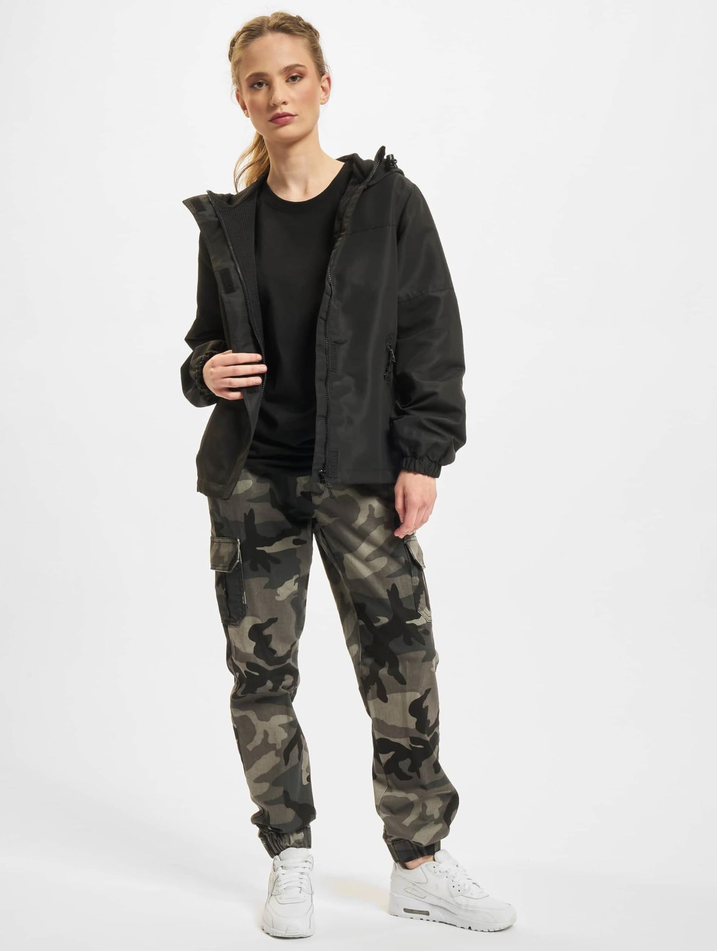 Brandit Ladies Summer Windbreaker – Olive, Lightweight Front Zip Jacket