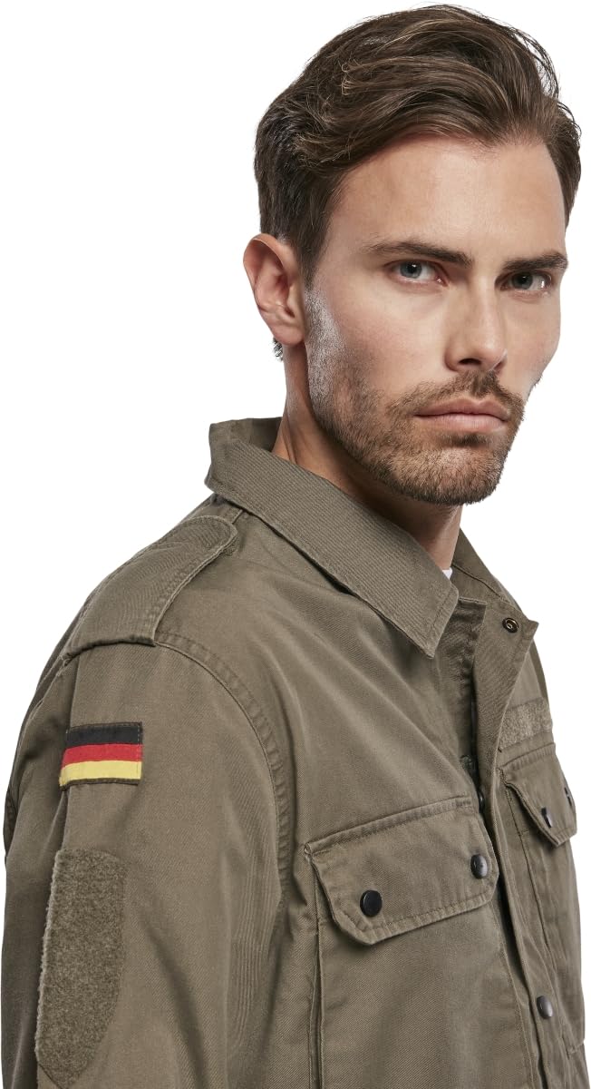Brandit Men’s BW Field Tunic Olive 4XL – Military Style Lightweight Jacket