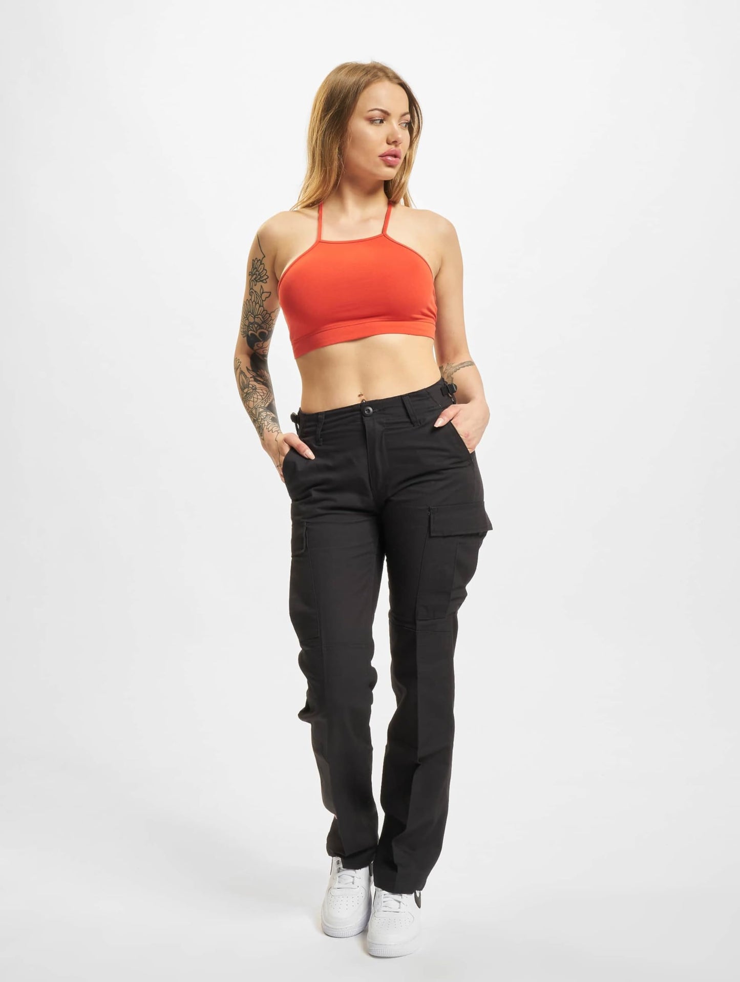 Brandit Women's BDU Ripstop Pants, Trousers, Black, 4 US