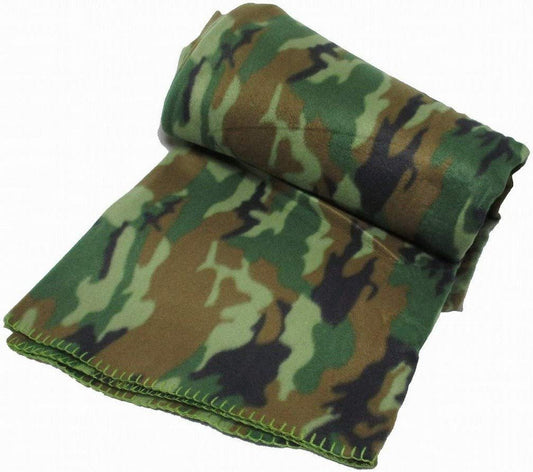Mil-Tec Fleece Blanket (79" x 59") (Woodland)