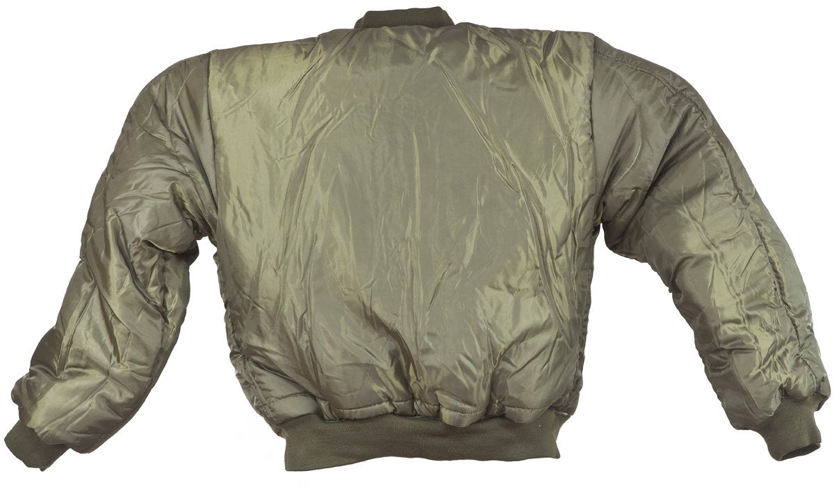 Mil-Tec Men’s MA-1 Flight Jacket – Olive Green Bomber (Size XXL)