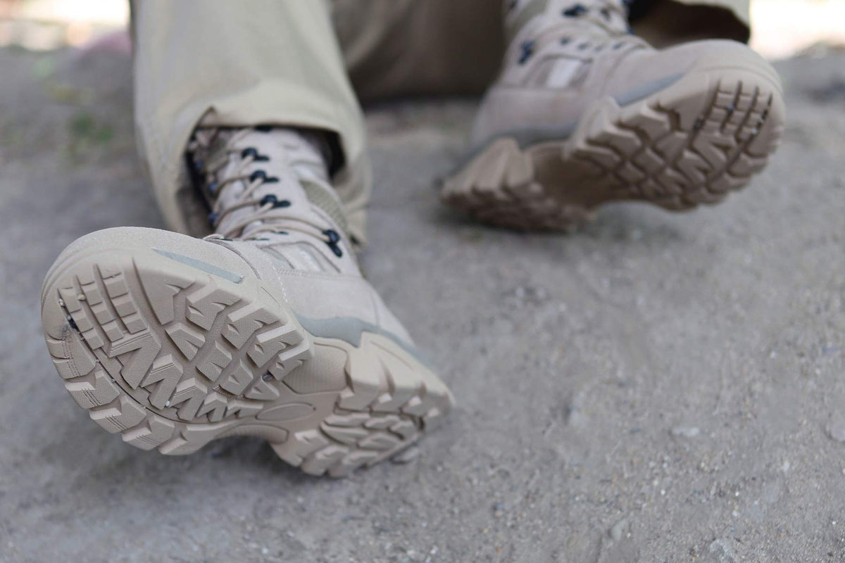 Brandit Defense Combat Boots – Camel, Military Tactical Footwear