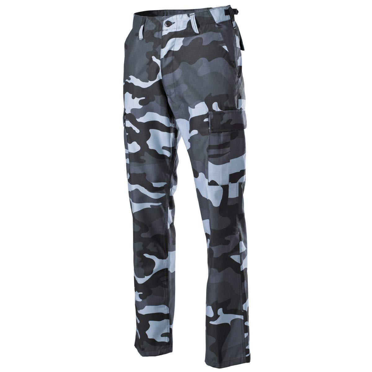 MFH BDU Combat Trousers – Sky Blue Ripstop Military Cargo Pants
