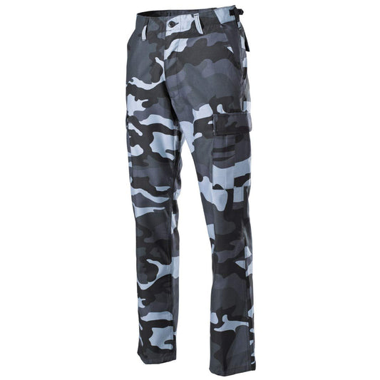 MFH Men's US BDU Combat Trousers SkyBlue