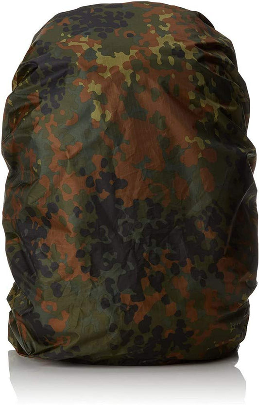 Mil-Tec Flecktarn Rucksack Waterproof Camouflage Cover for Hunting Fishing Backpack size up to 130 Liters