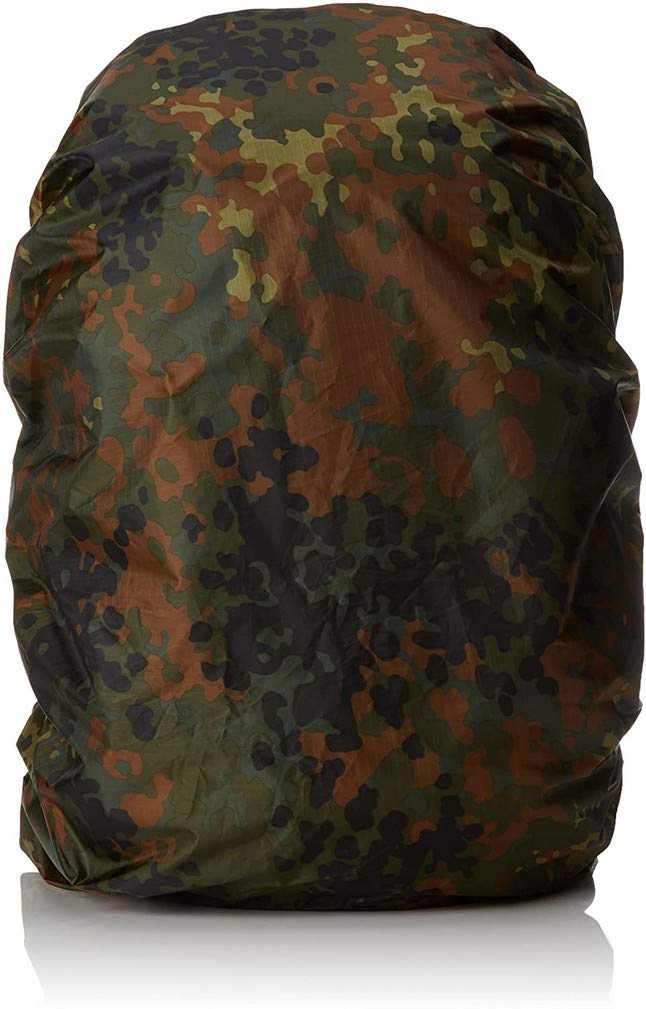 Mil-Tec Flecktarn Rucksack Waterproof Cover – Camo Backpack Protector up to 130L