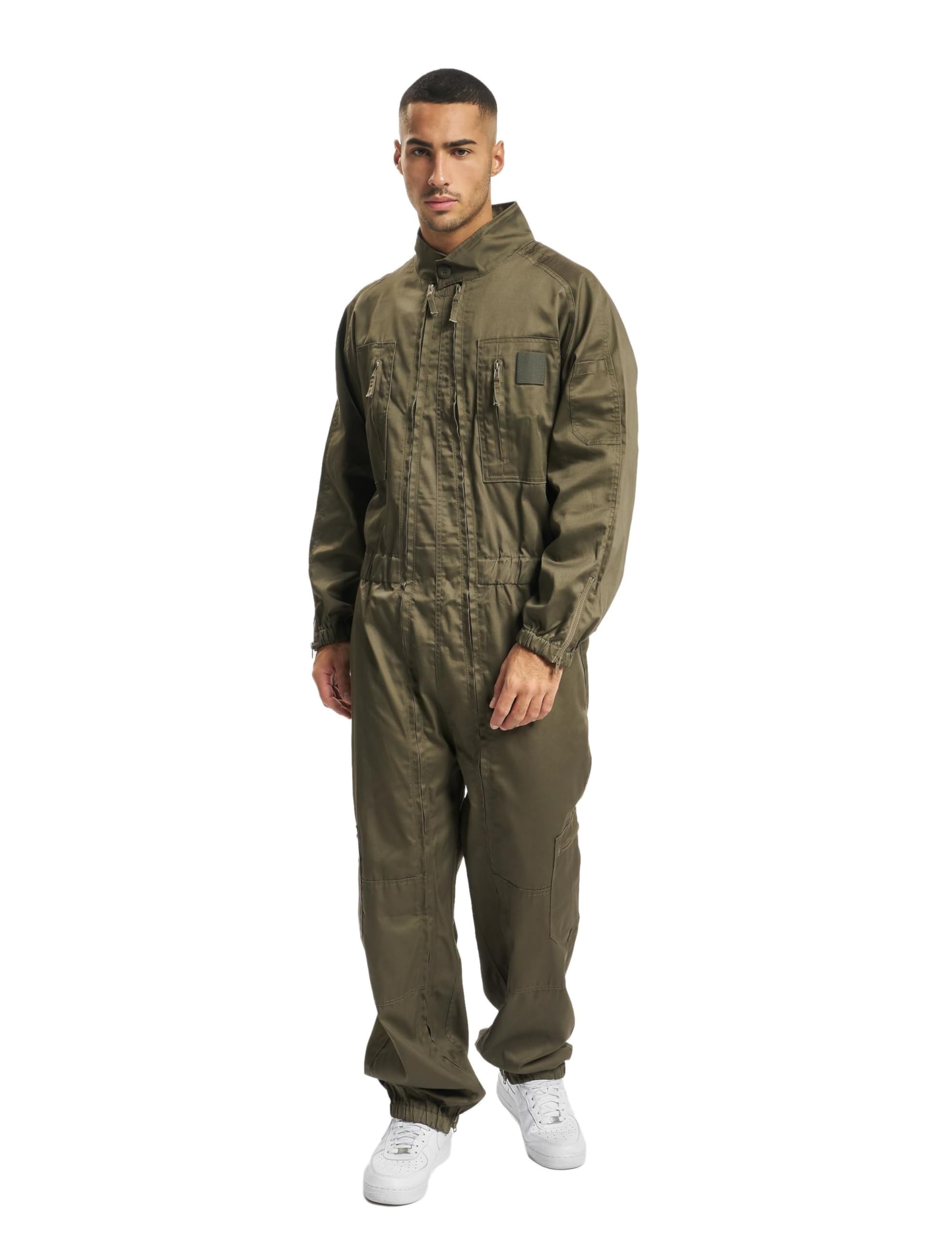 Brandit Men’s Flightsuit Olive 3XL – Plus Size Pilot Coverall
