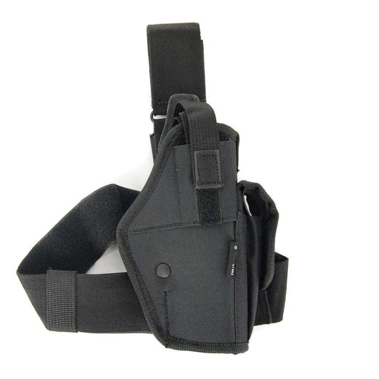 Military Tactical Adjustable Leg Pistol Holster Cordura Airsoft Webbing Black