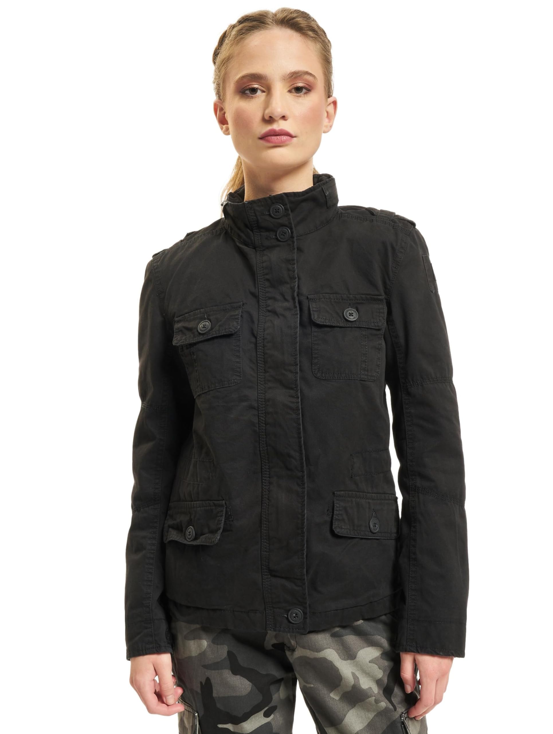 Brandit Britannia Jacket – Women’s Olive, Stylish Military Field Jacket