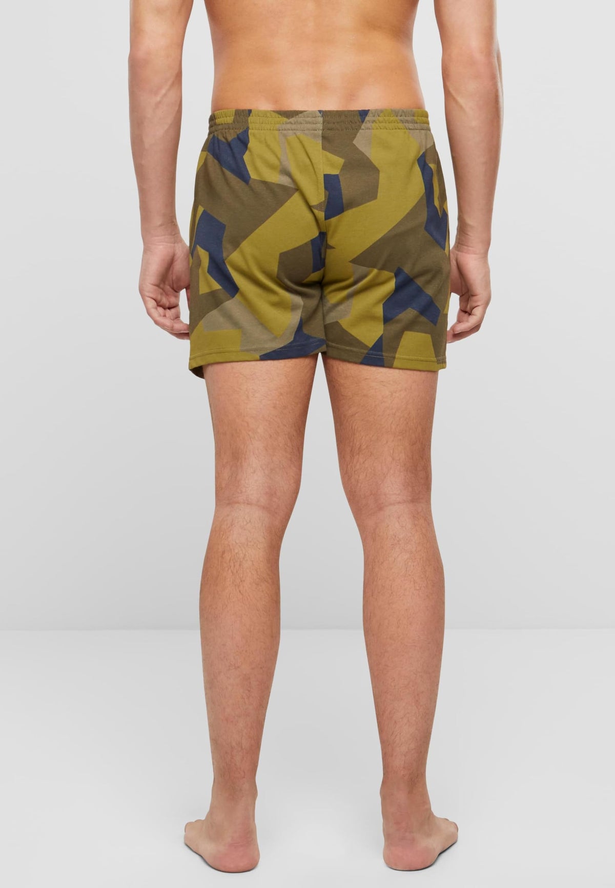 Brandit Men’s Loose-Fit Boxer Shorts Swedish Camo XL – Cotton Underwear