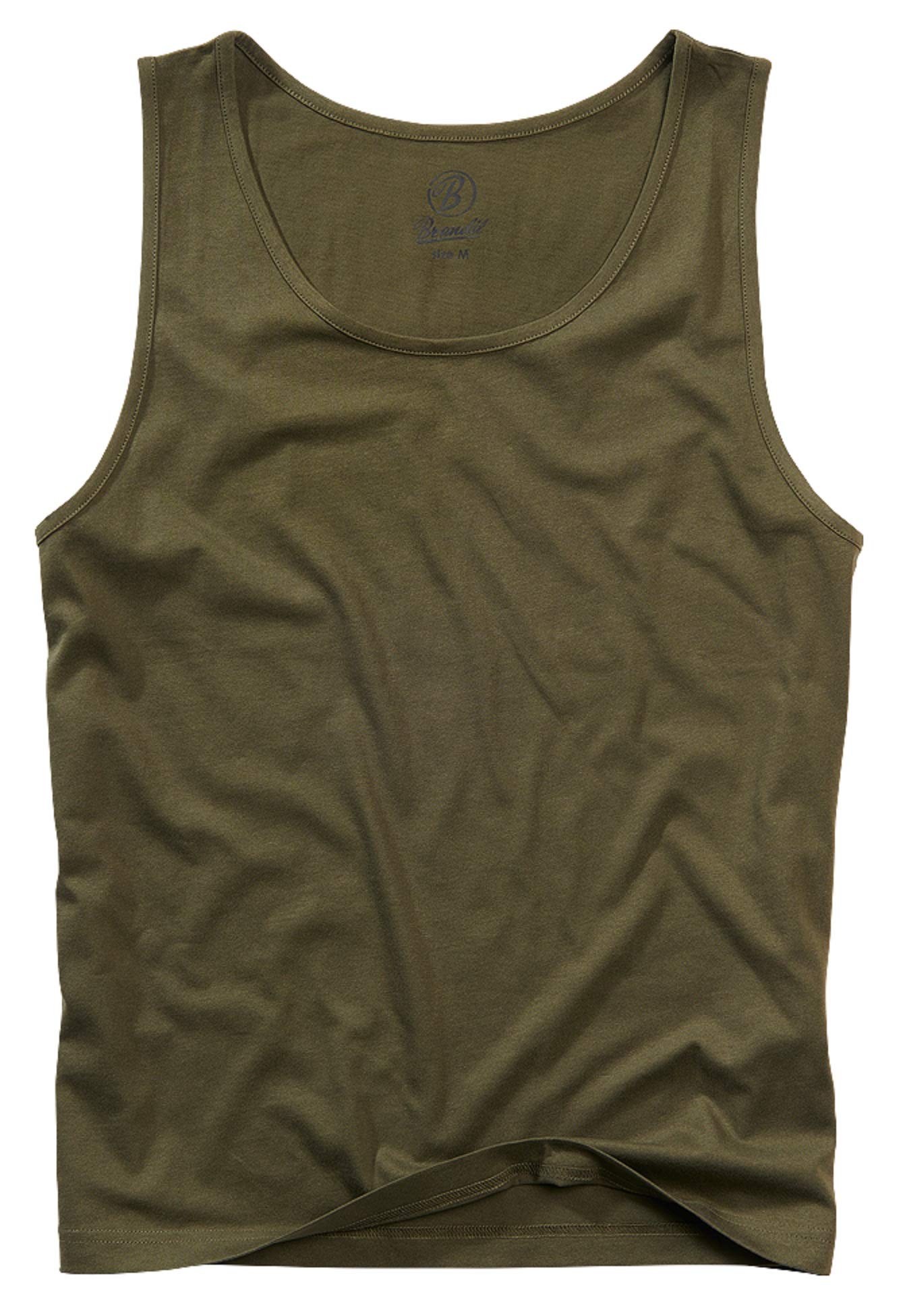Brandit Men’s Olive Cotton Tank Top 5XL | Casual, Training & Outdoor Wear