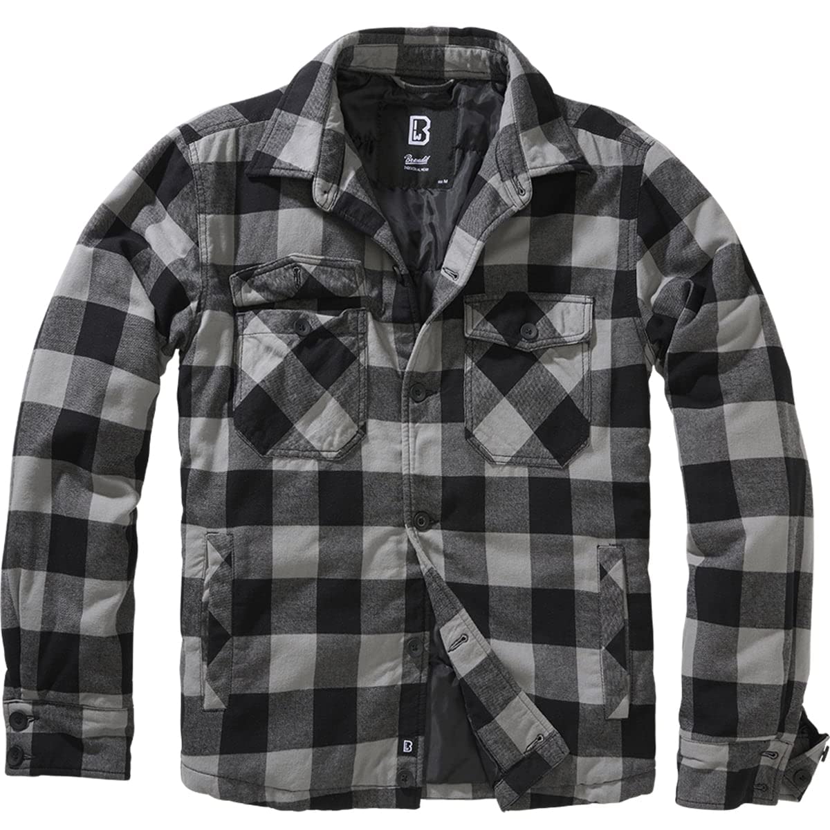 Brandit Men's Lumber Jacket Black/Blue