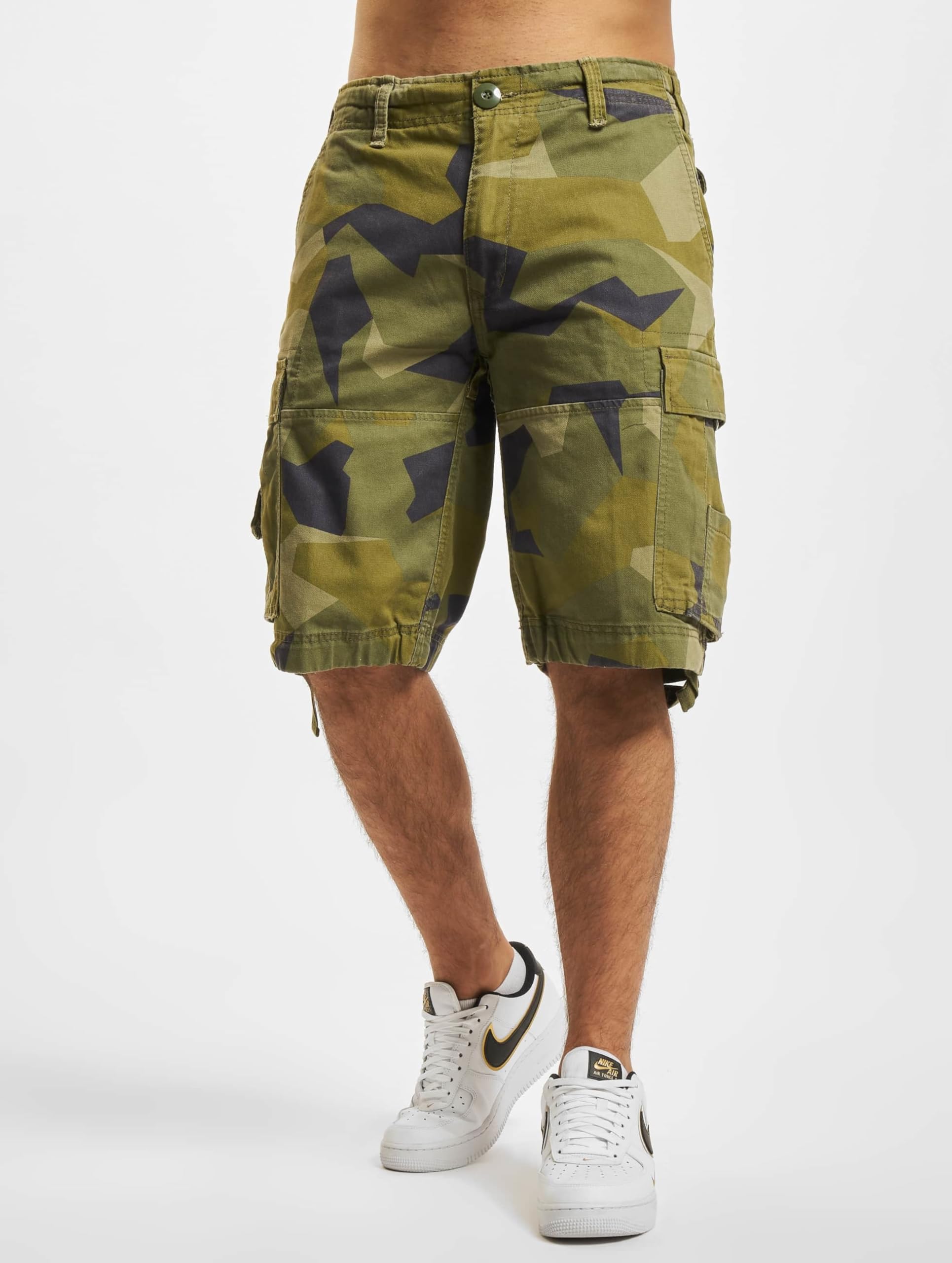 Brandit Vintage Cargo Army Shorts Swedish Camo M – Outdoor Military Style