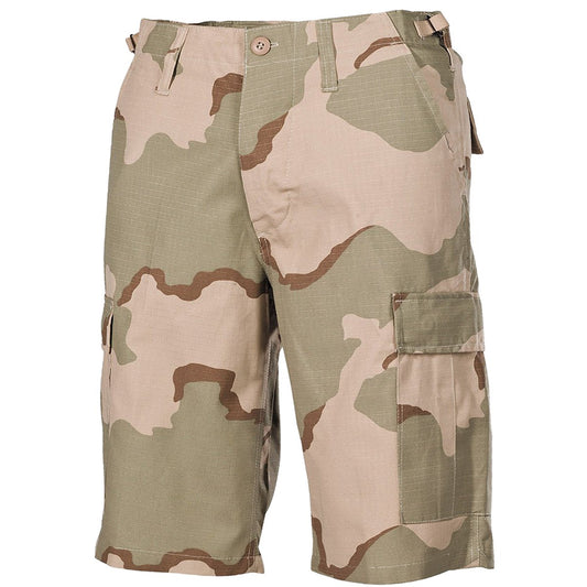 MFH Men's US BDU Bermuda Shorts Ripstop 3-Color Desert Size XL