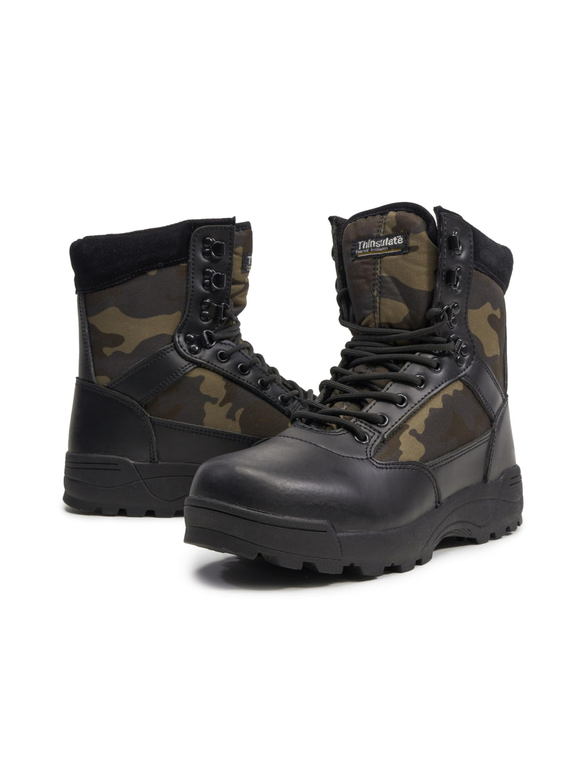 Brandit 9 Eyelet Tactical Boots Dark Camo